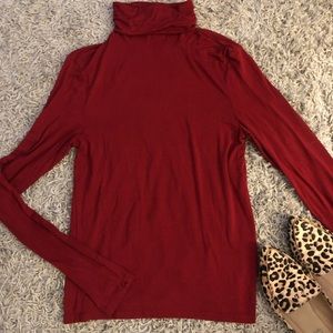 LIKE NEW Red Turtleneck Top
